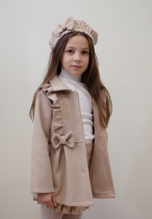 Cappotto bambina brillantinato