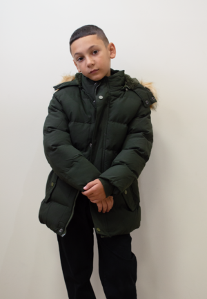 Giubbotto invernale bambino "Arctic Explorer" con cappuccio e pelliccia